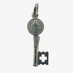 Llave mini de San Benito, Plata de ley, 25 mm