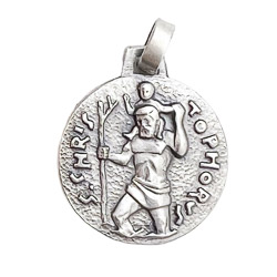 Medalla de San Cristbal, Plata de ley, Dime...