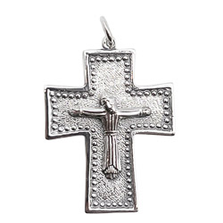 Cruz con Cristo estilizado Plata de ley 925, ...