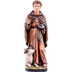 Imagen de San Leonardo en talla de madera - E...