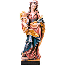 Imagen de Santa Notburga en talla de madera -...