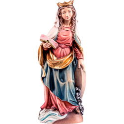 Imagen de Santa Cristina en talla de madera -...