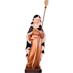 Imagen de Santa Clara en talla de madera - Es...