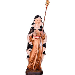 Imagen de Santa Valpurga en talla de madera -...