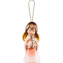 Angel sonador con conejito para colgar