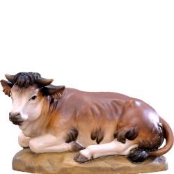 Buey D.K. - talla de madera de Val Gardena