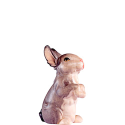 Conejito de pie artis gris