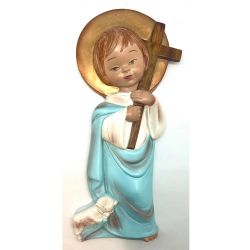Nio jesus con cordero pasta 29 x 13 cm