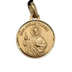 MEDALLA ORO SAN JUDAS 14 MM