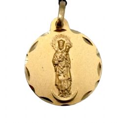 MEDALLA ORO 18 KT ALMUDENA 18 MM MEDALLA ORO 18 KT ALMUDENA 18 MM