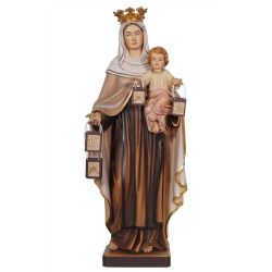 Virgen del Carmen con Nio - Talla de madera....