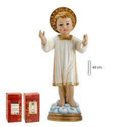 Nio jesus traje crema 40 cm