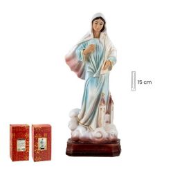 Imagen de la Virgen de Medjugorje de 15 cm de...
