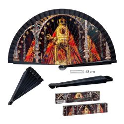 Virgen candelaria abanico