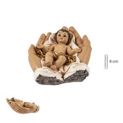 Nio Jess en manos - Figura devocional en re...