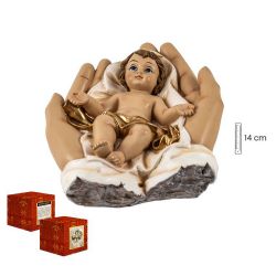Nio jesus en manos 14 cm