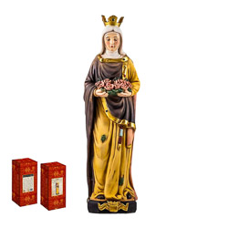 Imagen de la Reina Santa Isabel en resina de ...