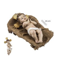 Nio jesus en cuna 21 cm