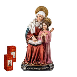 Imagen de Santa Ana con la Virgen Nia en res...