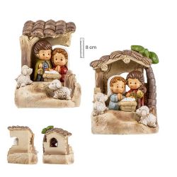 Misterio 1 pza. 8 cm portal ovejas 2s