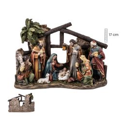 Misterio 1 pza. 17 cm reyes y portal