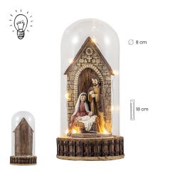 Misterio en fanal 19 cm con luz