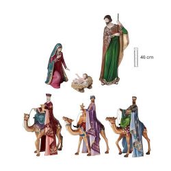 Misterio 46 cm 6 pza. reyes camellos