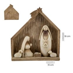 Misterio en portal 18 cm madera