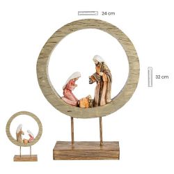 Misterio 32 cm aro madera y base