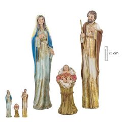 Misterio 25 cm 3 piezas crema/oro
