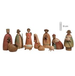 Misterio 15 cm 11 piezas tipo madera
