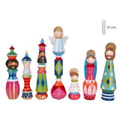 Misterio 37 cm 7 piezas colores vivos