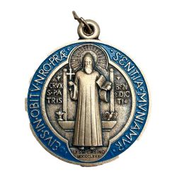 Medalla de San Benito esmaltada - 3 cm Medalla de San Benito esmaltada - 3 cm