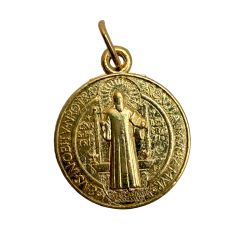 Medalla de San Benito dorada - 1,8 cm Medalla de San Benito dorada - 1,8 cm