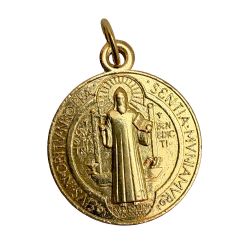 Medalla de San Benito dorada - 2,1 cm Medalla de San Benito dorada - 2,1 cm