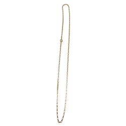 Cadena de plata de ley chapada en oro - 50 cm