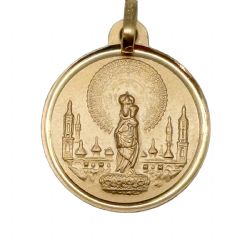 Medalla oro virgen pilar 18 mm Medalla oro virgen pilar 18 mm