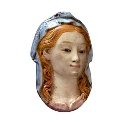 Medalla de la Virgen - Alabastro moldeado - 8... Medalla de la Virgen - Alabastro moldeado - 8...