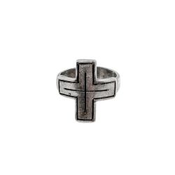 Anillo de obispo en plata de ley con cruz - C...