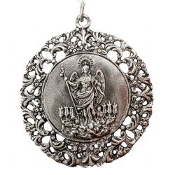 MEDALLA CUNA PLATA ANGEL DE LA GUARDA