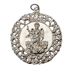 MEDALL�N CUNA LAT�N �NGEL DE LA GUARDA