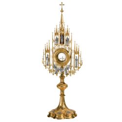 Custodia barroca en plata de ley sobredorada - ... Custodia barroca en plata de ley sobredorada - ...