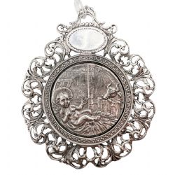MEDALLA DE CUNA DE PLATA NI�O PAJAS
