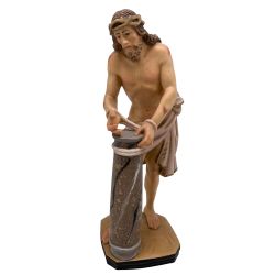 JESUS ATADO A LA COLUMNA TALLA DE MADERA