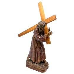 JESUS NAZARENO TALLA DE MADERA 40 X 30 X 10 C...