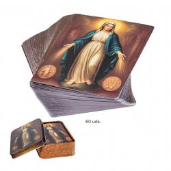 Estampas Virgen Milagrosa con caja met�lica -...