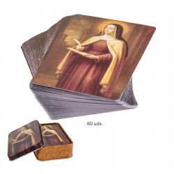 ESTAMPAS SANTA TERESA 60 UNIDADES CAJA METAL