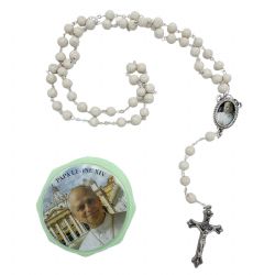 Rosario p�talos jazm�n Papa Le�n XIV - cuenta...