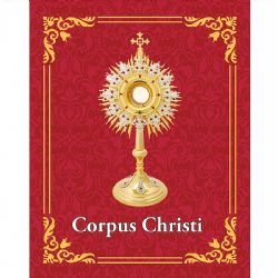 Balconera Corpus Christi rojo - 75 x 95 cm.