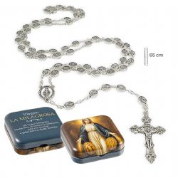 Rosario de medallas Virgen Milagrosa en metal -...